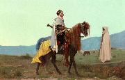 unknow artist An Arab Horseman oil painting on canvas